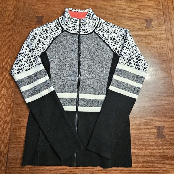 Title Nine Wool Blend Zip Cardigan Small - Picture 1 of 9